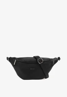 Czarna Nerka na Regulowanym Pasku ze Srebrnym Wykończeniem Turielle - Nerki - miniaturka - grafika 1