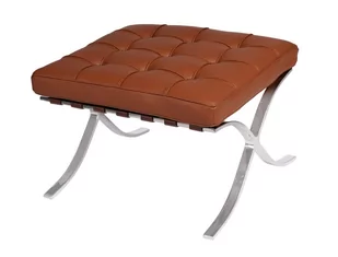 D2.Design Podnóżek BA1 jasny brązowy skóra naturalna 70472 - Podnóżki, podpórki, podkładki - miniaturka - grafika 1