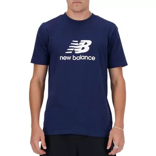 Koszulki męskie - Koszulka New Balance MT41502NNY - granatowa - grafika 1