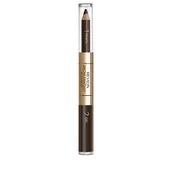 Akcesoria i kosmetyki do stylizacji brwi - Revlon Brow Fantasy Pencil & Gel kredka i żel do stylizacji brwi Dark Brown 1,49g - miniaturka - grafika 1