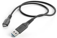 Kable USB - Hama Charging/Sync Cable, USB Type C USB 3.0 A Plug, 1 m, Black Black (1 Accessories) 00178395 - miniaturka - grafika 1