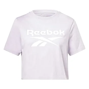 Reebok Damska koszulka Identity Crop, niebieska, 2XL, NIEBIESKI, XS - Koszulki i topy damskie - miniaturka - grafika 1