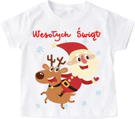 Koszulki dla dziewczynek - Koszulka świąteczna dla dziecka - miniaturka - grafika 1