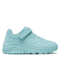 Sneakersy damskie - Sneakersy Skechers Uno Lite 310451L/TURQ Turkusowy - miniaturka - grafika 1