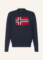 Swetry męskie - Napapijri Sweter D-Murca blau - NAPAPIJRI - miniaturka - grafika 1