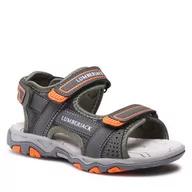 Baleriny - Buty Lumberjack - SANDAL 2 BANDS ARMY GREEN/ORANGE - miniaturka - grafika 1