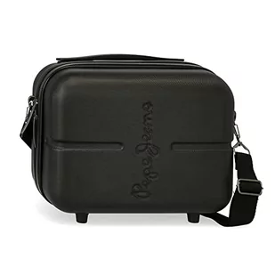 Pepe Jeans Highlight kosmetyczka z możliwością dopasowania z torbą na ramię, 29 x 21 x 15 cm, czarny, 29x21x15 cms, Regulowana kosmetyczka z torbą na ramię - Kosmetyczki, organizery i kuferki - miniaturka - grafika 1