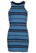 Sukienki - Superdry Vintage Stripe Racer Sukienka damska, Tonalny niebieski pasek, 32 - miniaturka - grafika 1