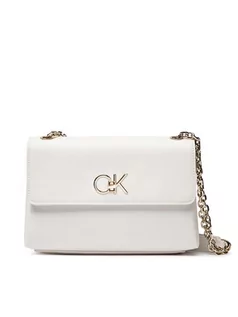 Torebki damskie - Calvin Klein Torebka Re-Lock Ew Cony Crossbody K60K609624 Biały - grafika 1