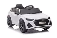 Pojazdy elektryczne dla dzieci - Pojazd na Akumulator Audi RS6 BRD-2118 Biały - miniaturka - grafika 1