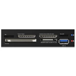 Icy Box ICY BOX IB-865-B 6-krotny wewnętrzny card reader z 1 X USB 3.0 pozwala na podłączenie 3,5" (8,9 cm) kieszeń do montażu (czarna) 4250078185802 - Czytniki kart pamięci - miniaturka - grafika 1