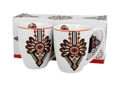Kubki - Kubek do kawy i herbaty porcelanowy DUO classic PARZENICA 380 ml 2 szt - miniaturka - grafika 1
