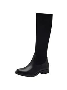 Tamaris Damskie Comfort Long Boot Flat 8-85502-43 modne kozaki, czarny, 40 EU Weit - Kozaki damskie - miniaturka - grafika 1