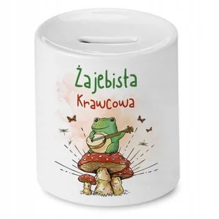 Skarbonka Dla Krawcowej na Urodziny na Prezent z Nadrukiem ze Zdjęciem + Opakowanie na prezent (wzór 03) - Skarbonki - miniaturka - grafika 1