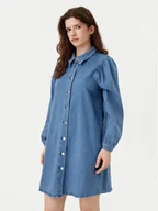 Sukienki - ONLY Sukienka jeansowa Alma 15345570 Niebieski Regular Fit - miniaturka - grafika 1
