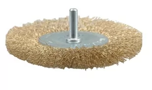 Vorel Szczotka tarczowa z trzepieniem 75 mm, drut karbowany 06985 - Materiały ścierne - miniaturka - grafika 1