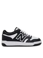 Buty dla dziewczynek - New Balance Sneakersy GSB480BW Czarny - miniaturka - grafika 1