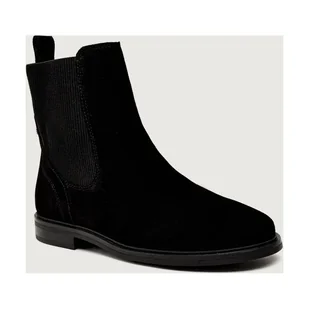 Tommy Hilfiger Skórzane sztyblety - Botki damskie - miniaturka - grafika 1