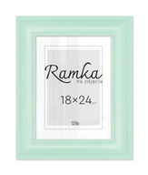 Ramki na zdjęcia - Miętowa Ramka Na Zdjęcia 18X24 Cm - miniaturka - grafika 1