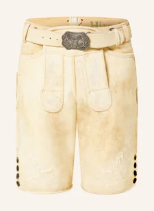 Hirscher Spodnie Skórzane W Stylu Ludowym Berchtesgarden braun - Moda i Uroda OUTLET - miniaturka - grafika 1