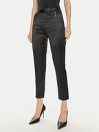 Spodnie damskie - Fracomina Chinosy FQ24SV2003W41101 Czarny Slim Fit - miniaturka - grafika 1