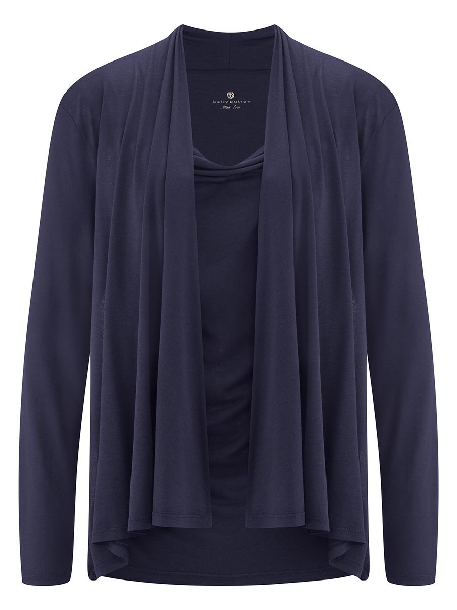 Damska bluzka na długi rękaw do karmienia granatowa Bellybutton Maternity, r.XS