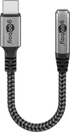 Adaptery i przejściówki - Adapter USB Goobay Adapter USB-C™ do gniazda jack, 3,5 mm AUX - Długość kabla 0.15 m - miniaturka - grafika 1