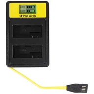 Ładowarki do aparatów dedykowane - Patona USB Smart Dual LCD do Canon LP-E8 550D 600D 650D 700D - miniaturka - grafika 1