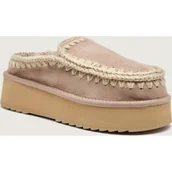 Śniegowce damskie - MOU Mule Clog Eskimo Platform | zamsz - miniaturka - grafika 1