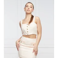 Koszulki i topy damskie - GUESS Top | Slim Fit | z dodatkiem wełny - miniaturka - grafika 1
