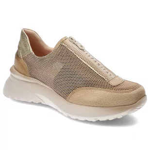Beżowe Sneakersy Hispanitas Stylowe Obuwie Damskie - Sneakersy damskie - miniaturka - grafika 1