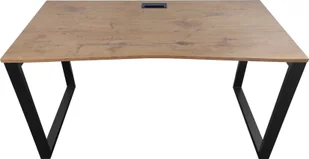 Biurko Zdesk Loft Czarno-Brązowe 138 cm x 68 cm - Biurka - miniaturka - grafika 1