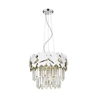 Lampy sufitowe - Zuma Line Szklana LAMPA wisząca QUASAR P0506-05A-F4AC okrągła OPRAWA glamour ZWIS crystals srebrny przezroczysty P0506-05A-F4AC - miniaturka - grafika 1