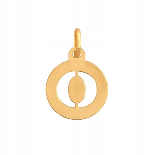 Złota Zawieszka Literka 585 0.40 g, Śr. 10 mm - Wisiorki - miniaturka - grafika 1