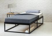 Łóżka - Łóżko metalowe typu platforma "Erno" jednoosobowe - miniaturka - grafika 1