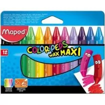 Maped Kredki Colorpeps świecowe 12 sztuk - Kredki, ołówki, pastele i pisaki - miniaturka - grafika 1