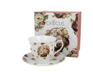 Filiżanki - Zestaw Filiżanka Do Kawy Kosze Kwiatów Piwonie Duo - miniaturka - grafika 1