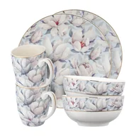 Serwisy obiadowe - Zestaw śniadaniowy dla 2 osób Altom Design, 6 elementów, magnolia błękit - miniaturka - grafika 1