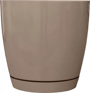 Doniczka z podstawką TOSCANA śr. 19 cm- LATTE - Donice - miniaturka - grafika 1