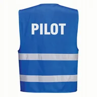 Odzież robocza - Kamizelka PORTWEST Niebieska rozmiar XXL/3XL z nadrukiem PILOT - miniaturka - grafika 1