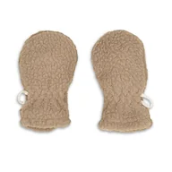 Szaliki i chustki dla dzieci - Rękawiczki dziecięce polarowe beżowe Teddy Fleece Beige 0-12 mies. - ubranko - miniaturka - grafika 1