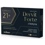 Suplementy naturalne - VITADIET VITADIET DERVIT FORTE Z BIOTYNĄ 60 KAPS. - miniaturka - grafika 1
