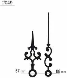 Wskazówki zegarowe ażurowe /W2049 - Akcesoria do zegarków - miniaturka - grafika 1