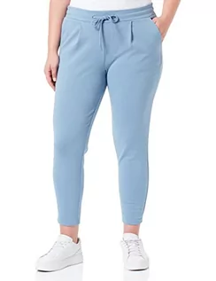Spodnie damskie - ICHI Damskie spodnie Kate Pa Cropped spodnie, niebieskie (Blue Shadow 14125), W28 (rozmiar producenta: S) - grafika 1