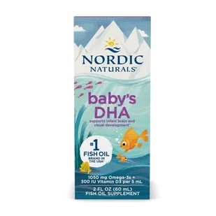 Nordic Naturals Baby's DHA 1050mg Omega-3 z Witaminą D3 suplement diety dla dzieci 60ml - Witaminy i minerały - miniaturka - grafika 1