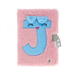 Pamiętnik świecący z kłódką Pink "J" - Starpak - Notesy i bloczki - miniaturka - grafika 1
