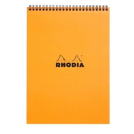 Notesy i bloczki - Notatnik Rhodia A4, kratka, pomarańczowy - miniaturka - grafika 1