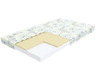 Materace - Materac piankowy DREAM lateks, pianka FlexFoam - 80 x 200 - H2 średnio miękki / H3 średnio twardy - 11 cm - miniaturka - grafika 1