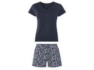 Piżamy damskie - esmara® Piżama damska z bawełny (Granatowy, XS (32/34)) - miniaturka - grafika 1