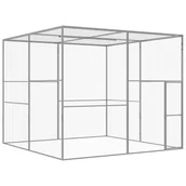 Pozostałe akcesoria dla kotów - VidaXL Klatka dla kota, 3 x 3 x 2,5 m, stal galwanizowana 146361 VidaXL - miniaturka - grafika 1